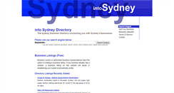 Desktop Screenshot of intosydneydirectory.com.au