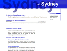 Tablet Screenshot of intosydneydirectory.com.au